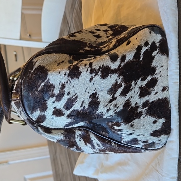 Cowhide Pony Hair REPURPOSED LV Satchel - Picture 5 of 16